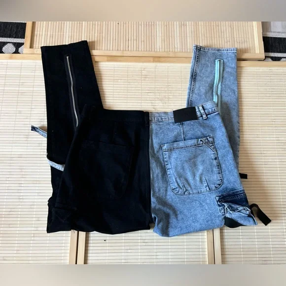 CECA UTILITY CARGO JEANS ZIPPER BLACK/BLUE
Like new condition 
Size:40 - Picture 5 of 9